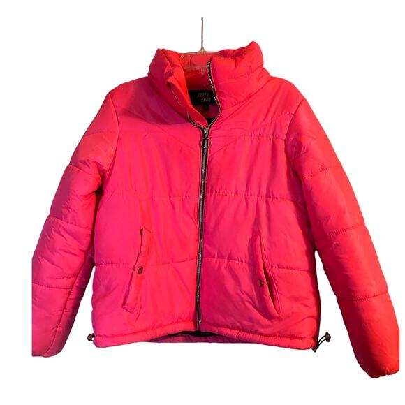 GUC Outer Edge Women's Pink Winter Coat Puffer Bubble Size Large - Picture 1 of 7